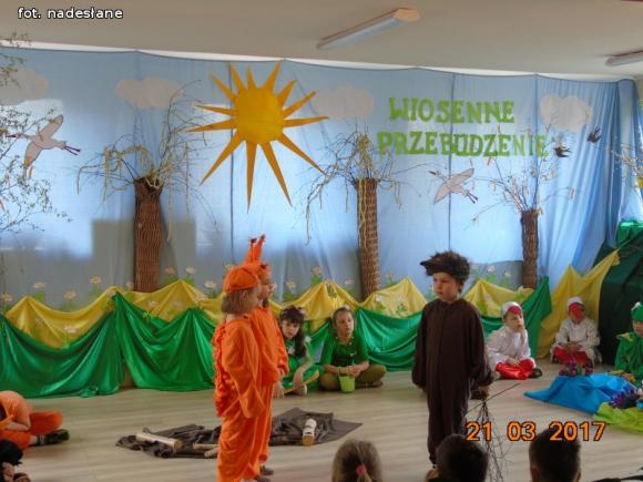 Królestwo leśnej przyrody na pierwszy dzień wiosny w kutnowskim przedszkolu