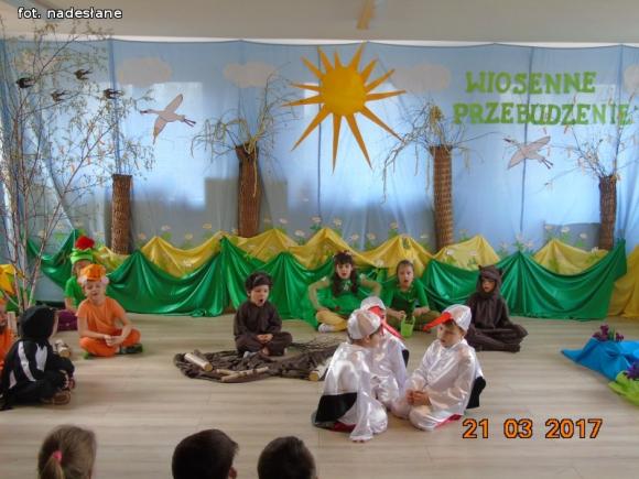 Królestwo leśnej przyrody na pierwszy dzień wiosny w kutnowskim przedszkolu