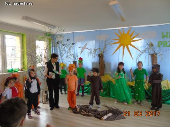 Królestwo leśnej przyrody na pierwszy dzień wiosny w kutnowskim przedszkolu
