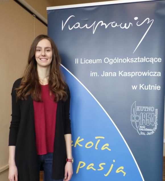 Klaudia Badzyńska z Kasprowicza w nagrodę pojedzie do Brukseli