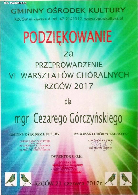 Stowarzyszenie Chór Speranza na warsztatach chóralnych w Rzgowie