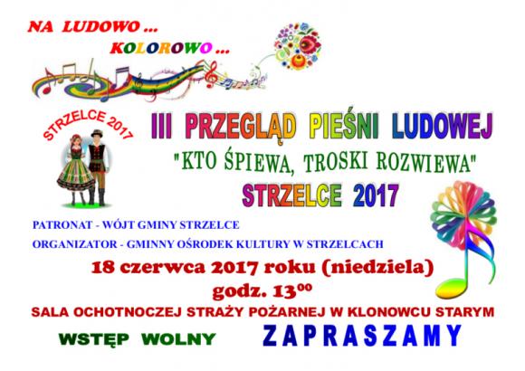 III Przegląd Pieśni Ludowej w Strzelcach