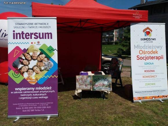 Super mural w Żychlinie. Piknik DoMOStwa