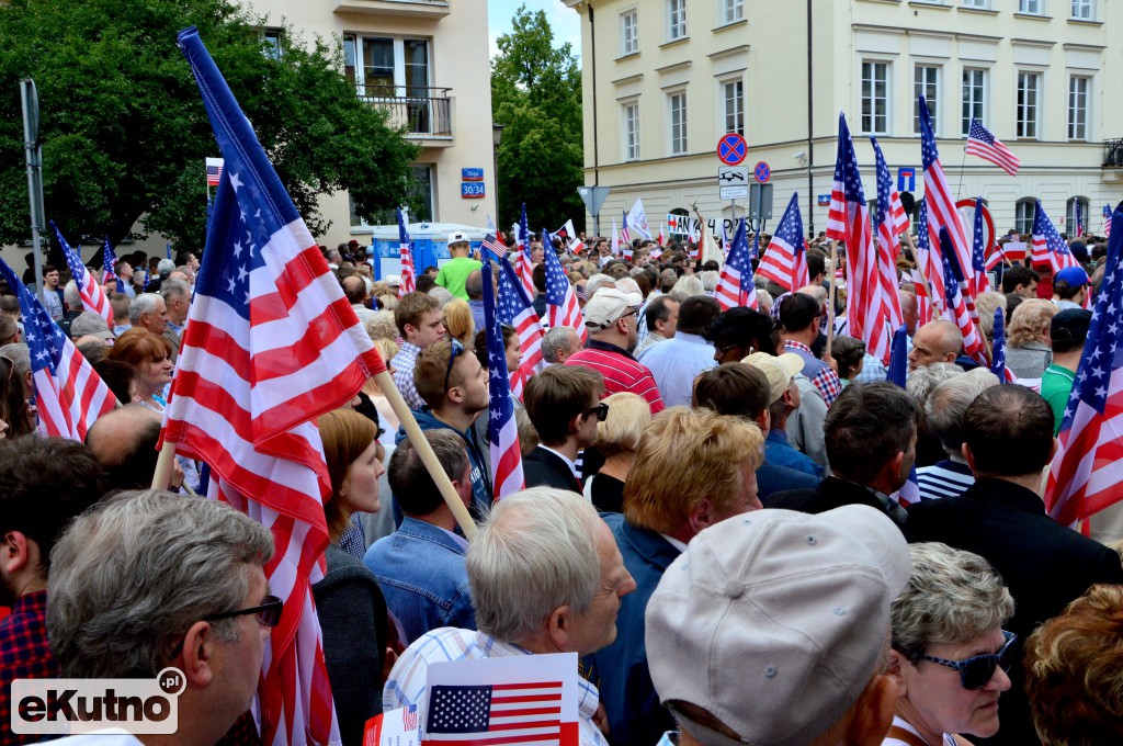Donald Trump w Warszawie