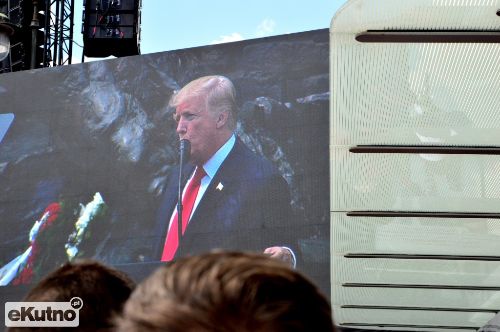 Donald Trump w Warszawie