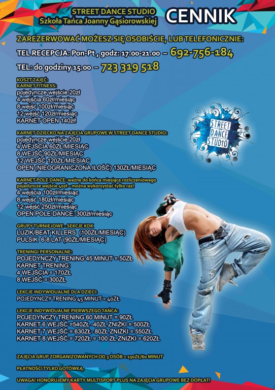 Street Dance Studio we wrześniu