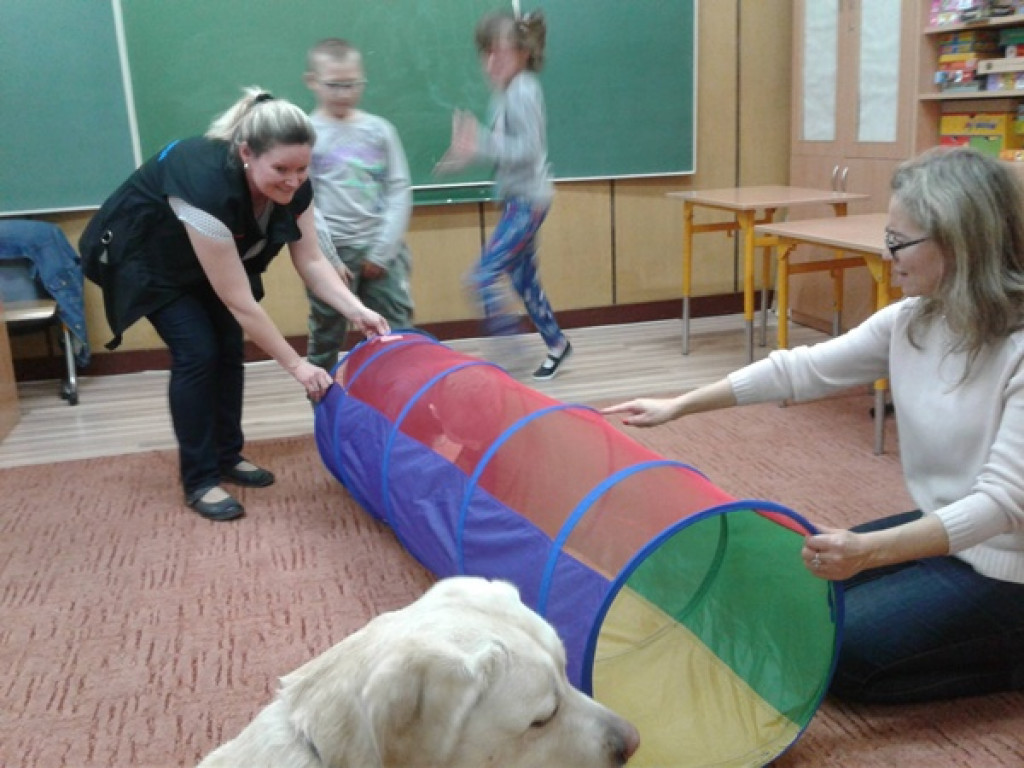 Spotkanie z Polą, psem terapeutą