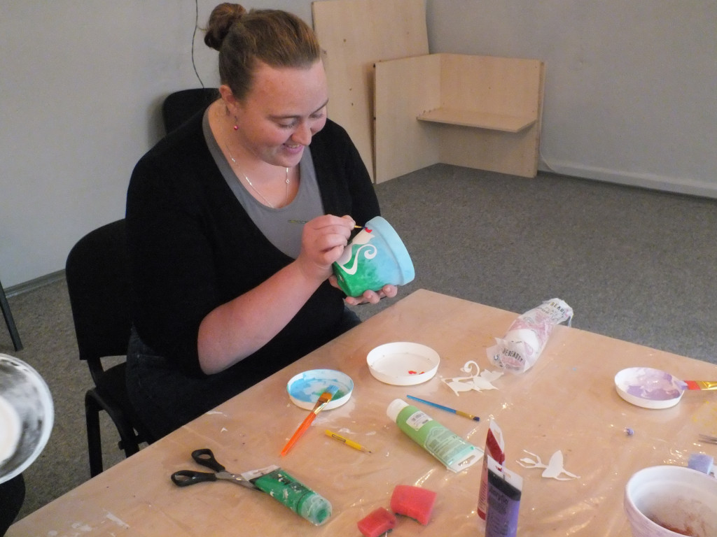 Doniczki na zajęciach z rękodzieła