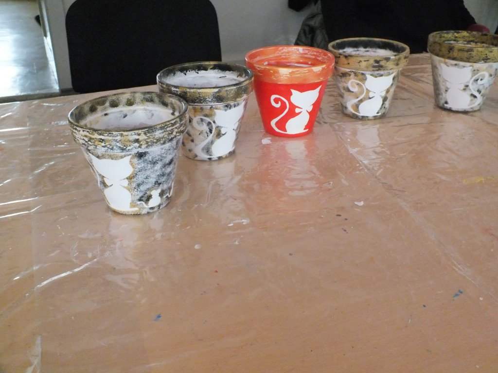 Doniczki na zajęciach z rękodzieła