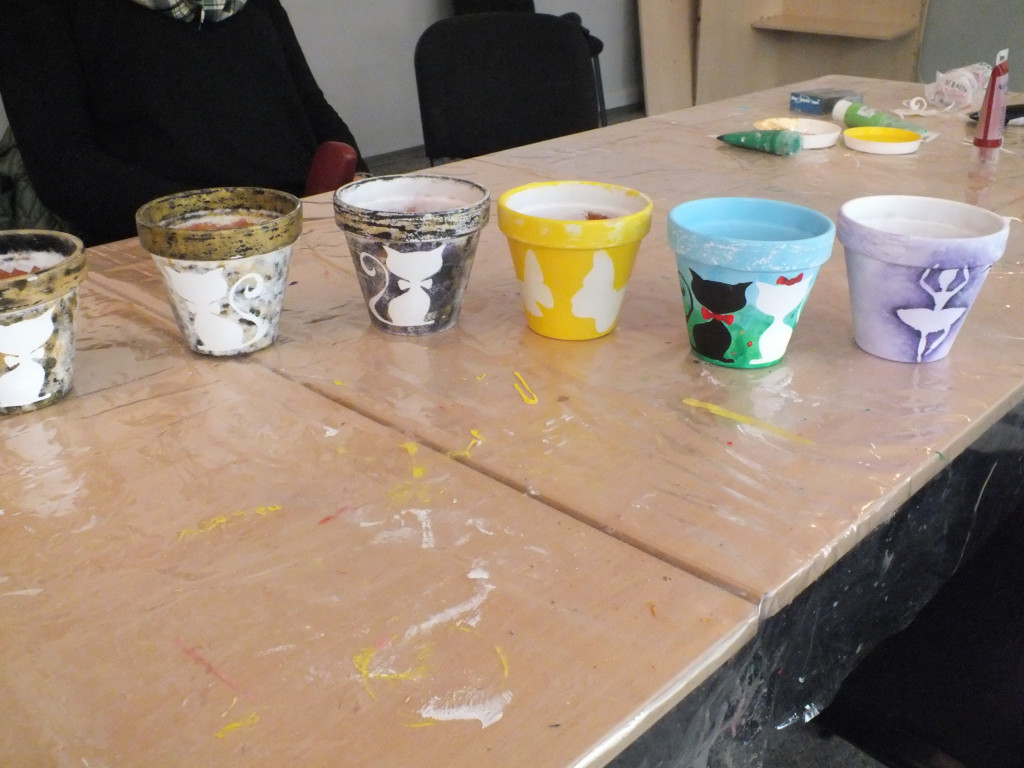 Doniczki na zajęciach z rękodzieła