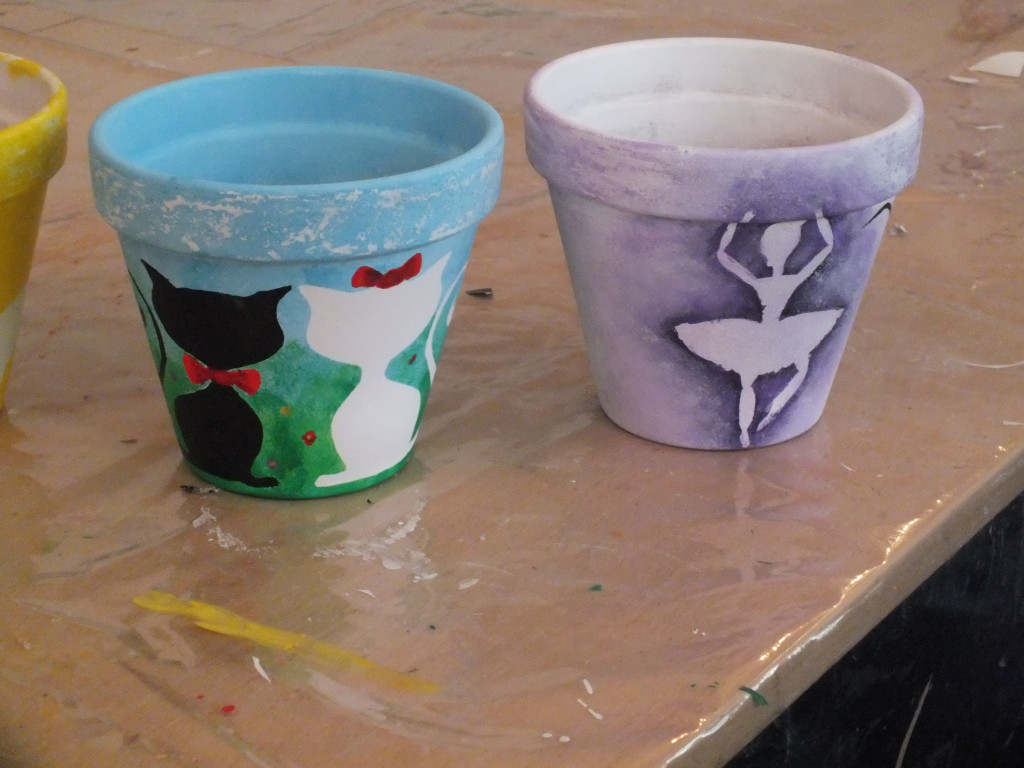 Doniczki na zajęciach z rękodzieła