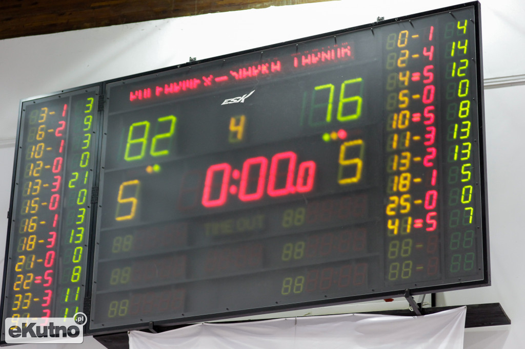 Polfarmex Kutno - Siarka Tarnobrzeg:  82-76.