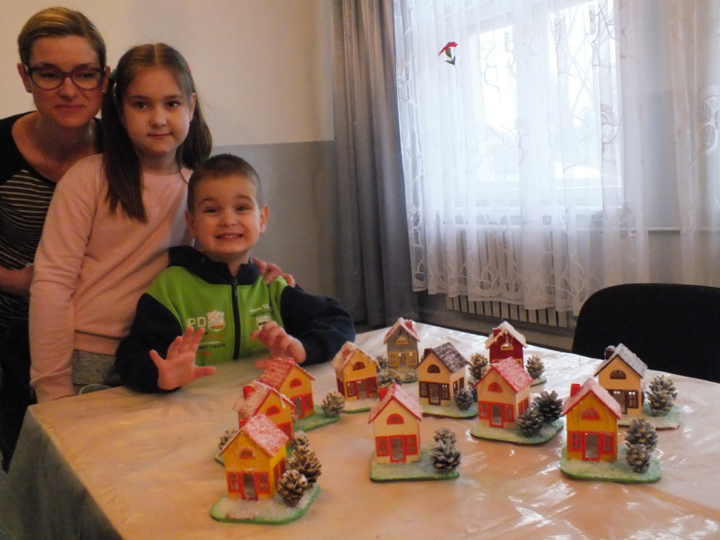 Zaśnieżone domki z Leszczynka