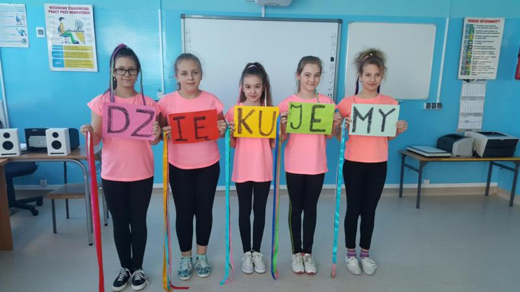 Szkoła w Grabowie dziękuje