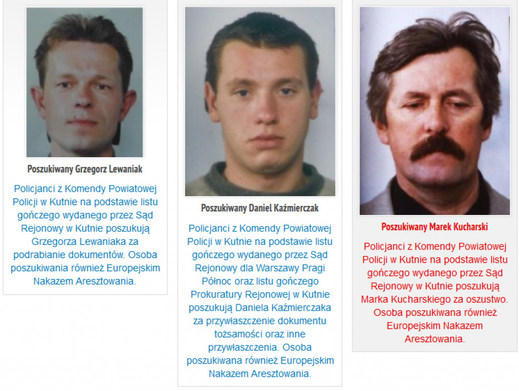 Za kim list gończy?