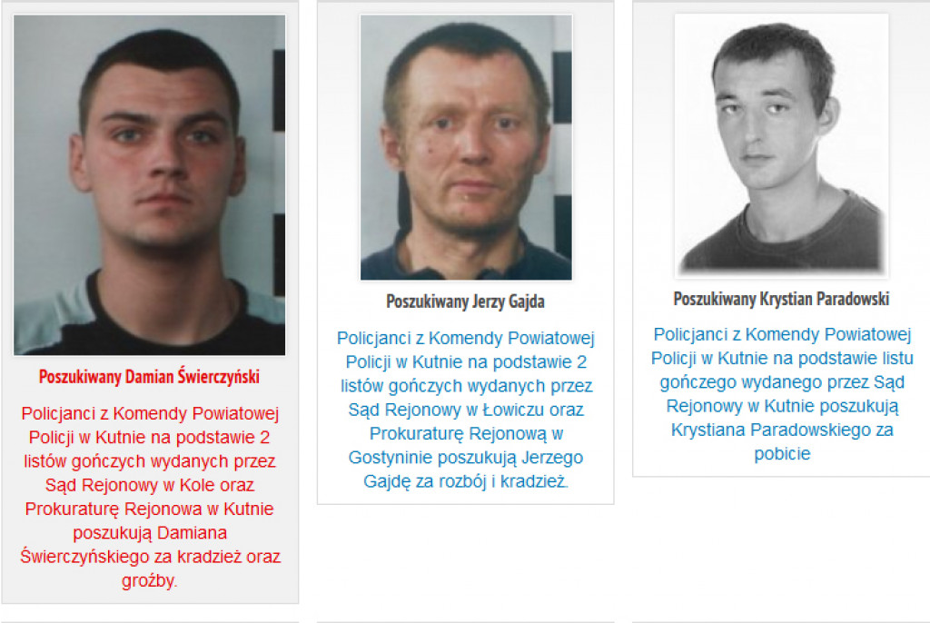 Za kim list gończy?