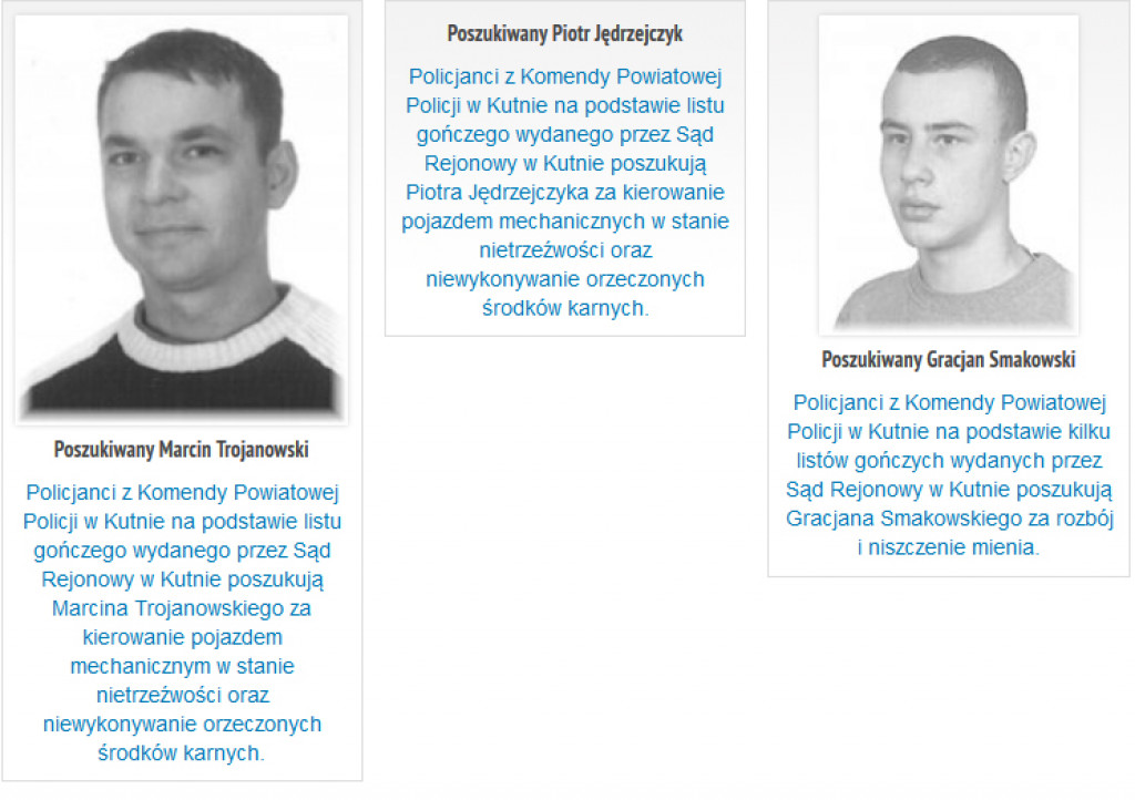 Za kim list gończy?