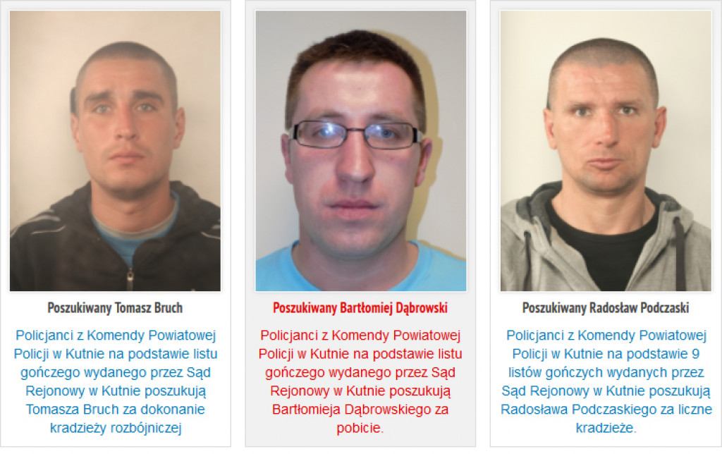 Za kim list gończy?