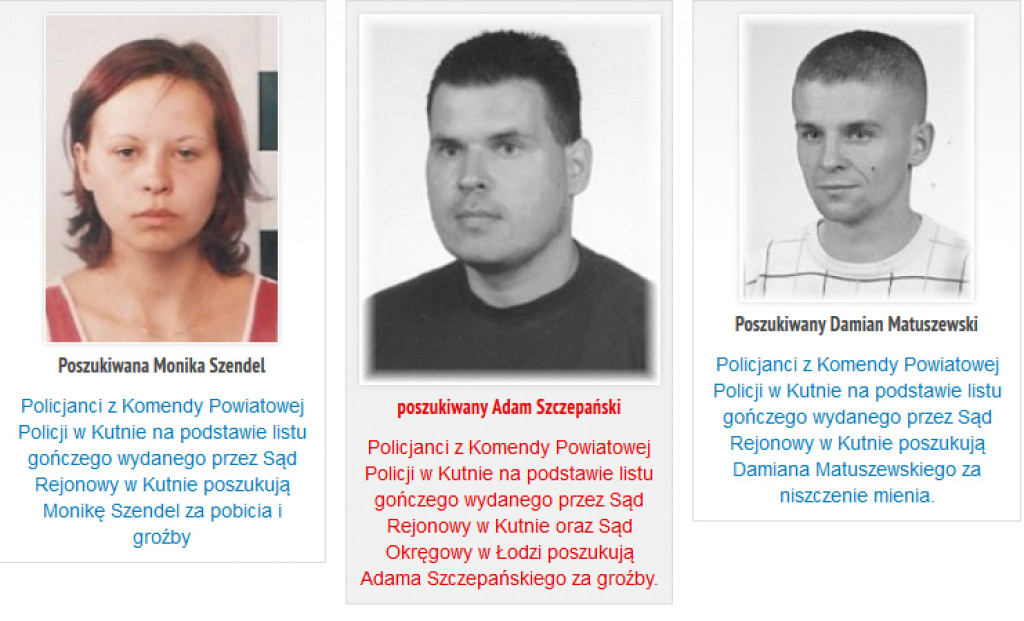 Za kim list gończy?