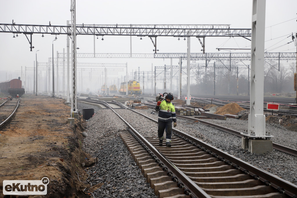 Remont torowiska i dworzec PKP