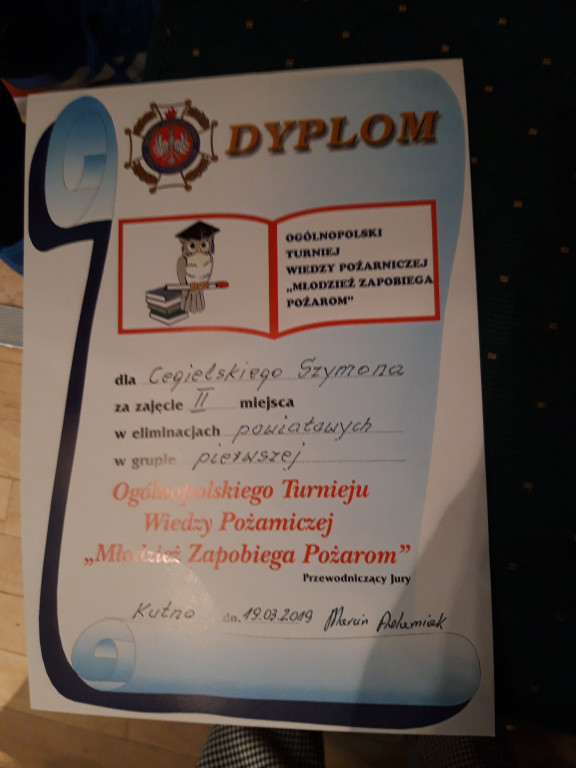 Powiatowy Turniej ,,Młodzież Zapobiega Pożarom