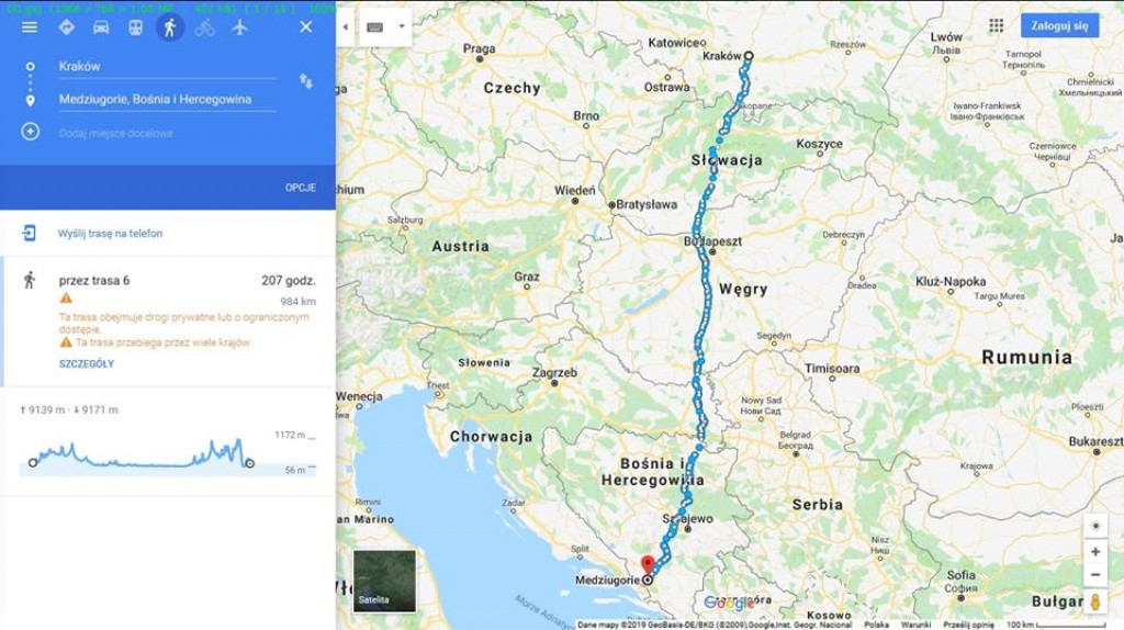 Michalski na rowerowej pielgrzymce