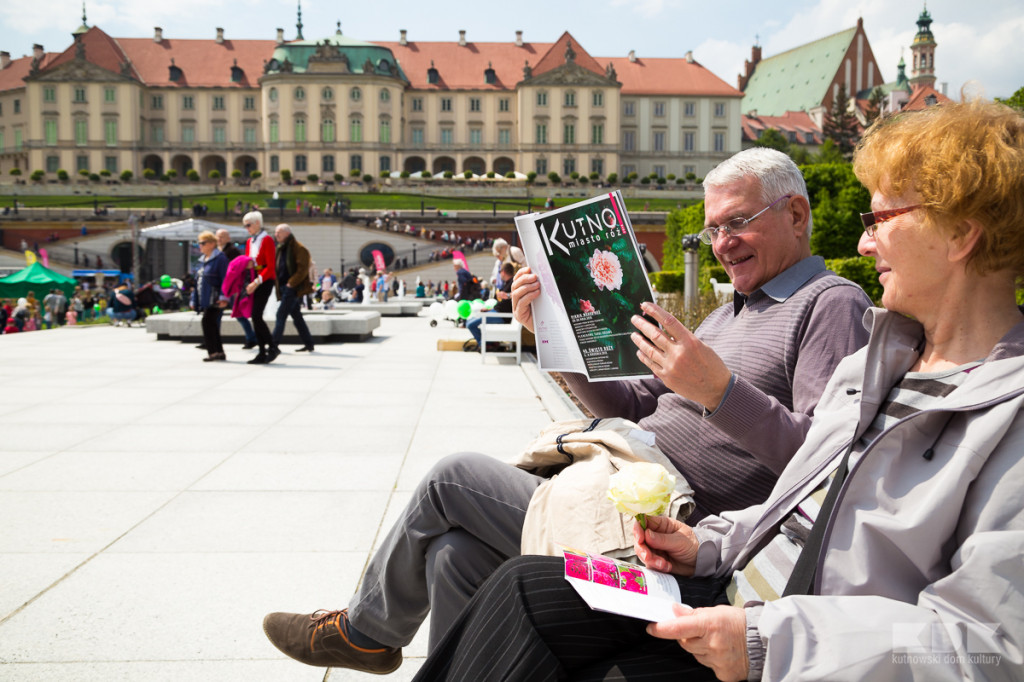 Promocja miasta róż w Warszawie