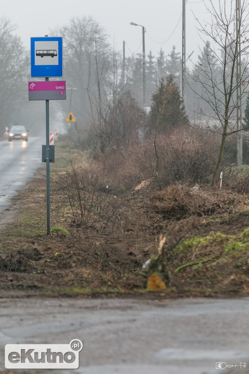 Budowa drogi w Gołębiewie