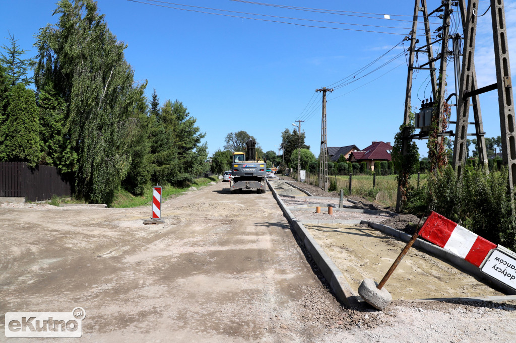 Ulica Paderewskiego w budowie