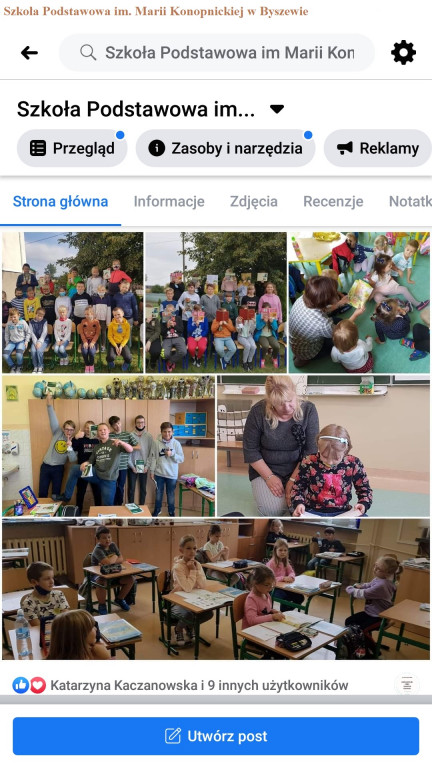 Czytamy przy fontannie