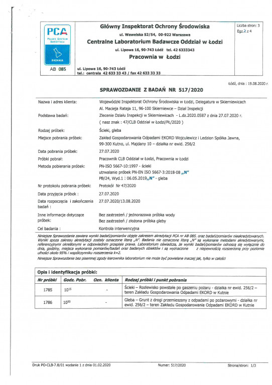 Przekroczenia norm na Majdanach