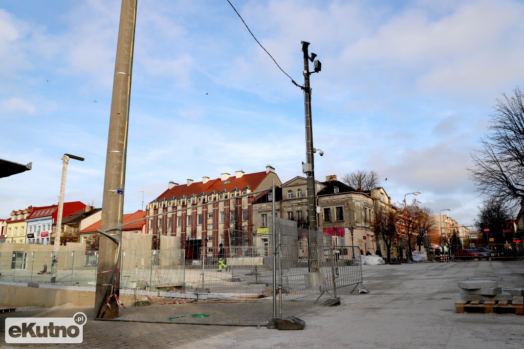 Plac Wolności w budowie
