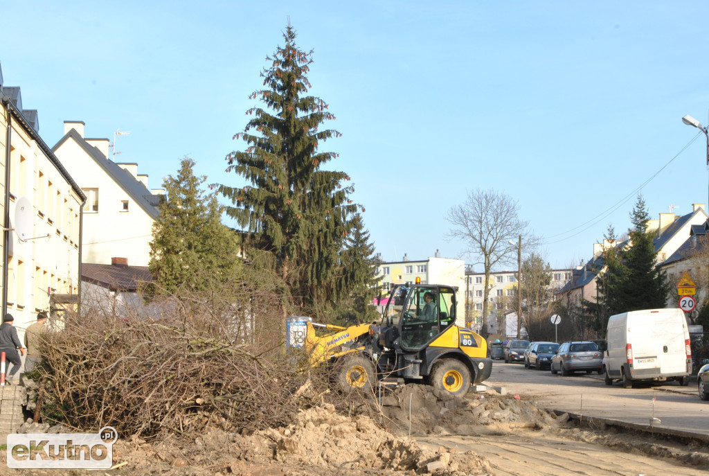 Trwają prace na Wybickiego