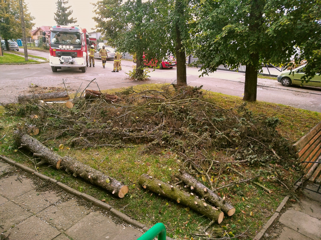 Wichura w powiecie