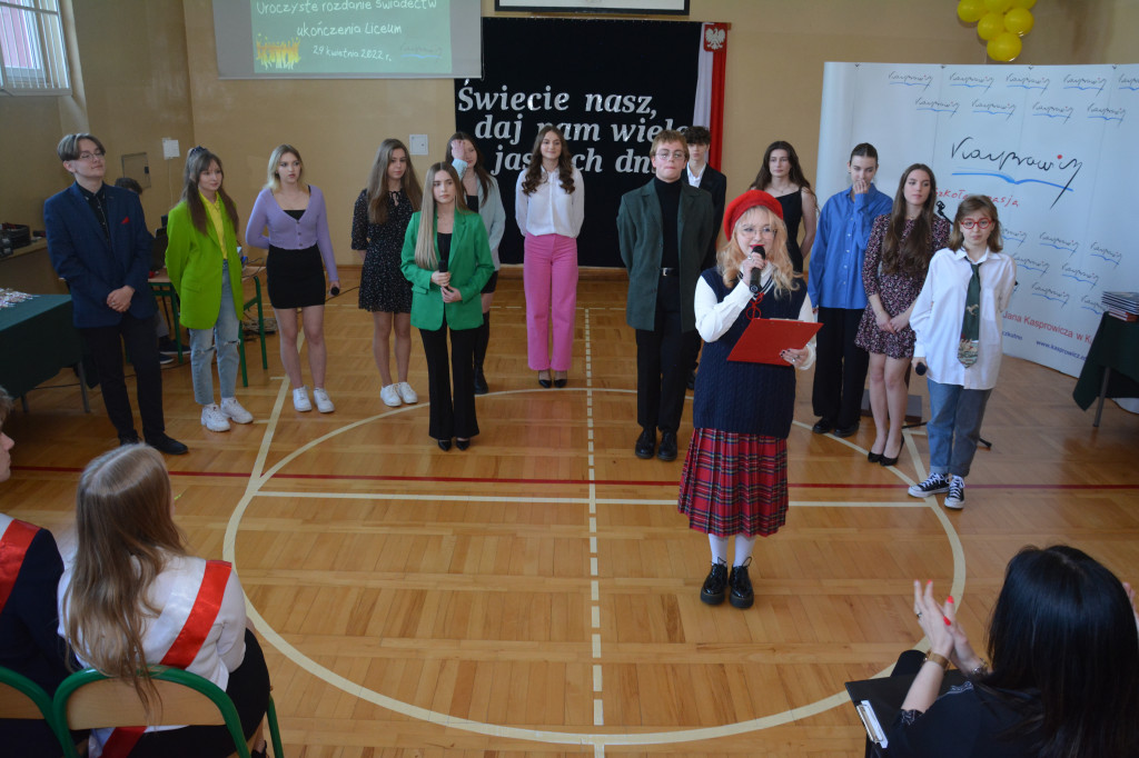 Pożegnanie klas trzecich w Kasprowiczu