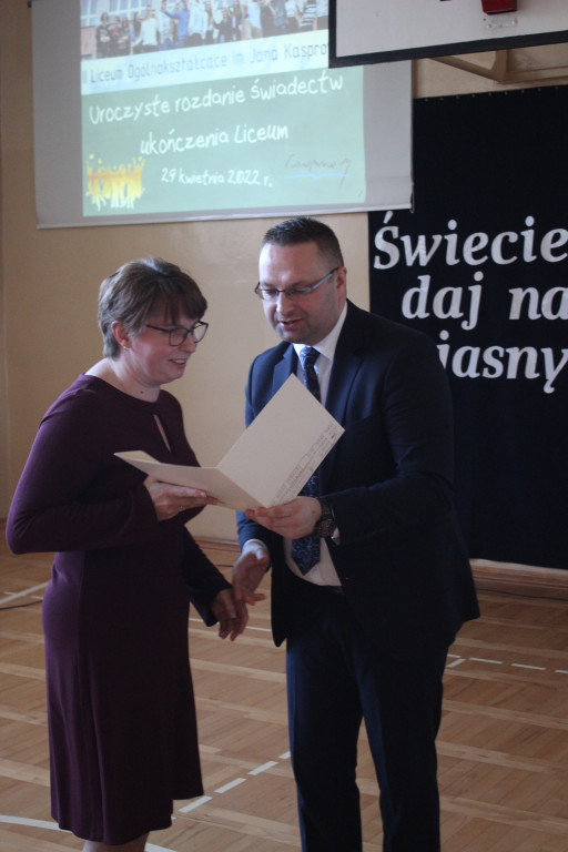Pożegnanie klas trzecich w Kasprowiczu