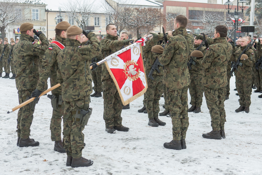 Przysięga łódzkich terytorialsów
