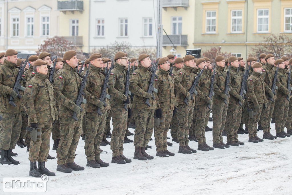Przysięga łódzkich terytorialsów
