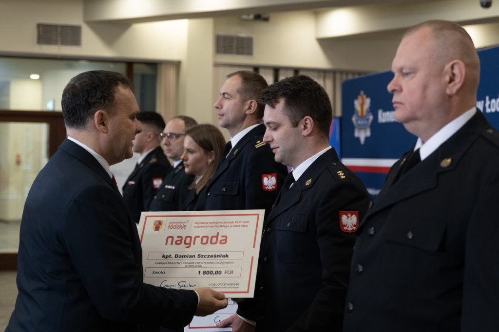 Finał konkursu Najlepszy Policjant, Strażak PSP i OSP województwa łódzkiego 2023