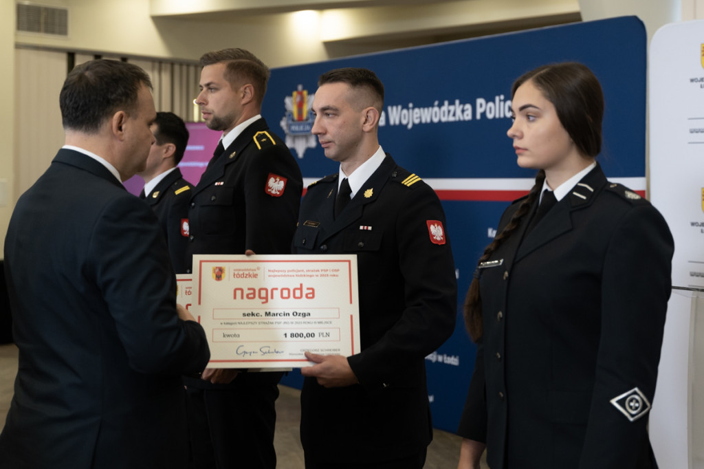 Finał konkursu Najlepszy Policjant, Strażak PSP i OSP województwa łódzkiego 2023