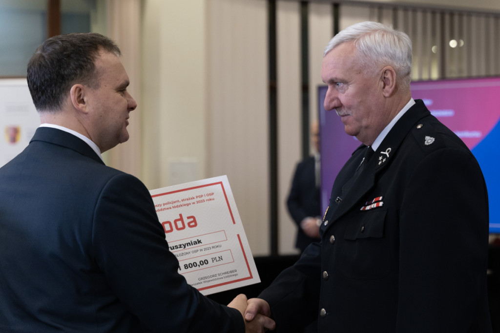 Finał konkursu Najlepszy Policjant, Strażak PSP i OSP województwa łódzkiego 2023