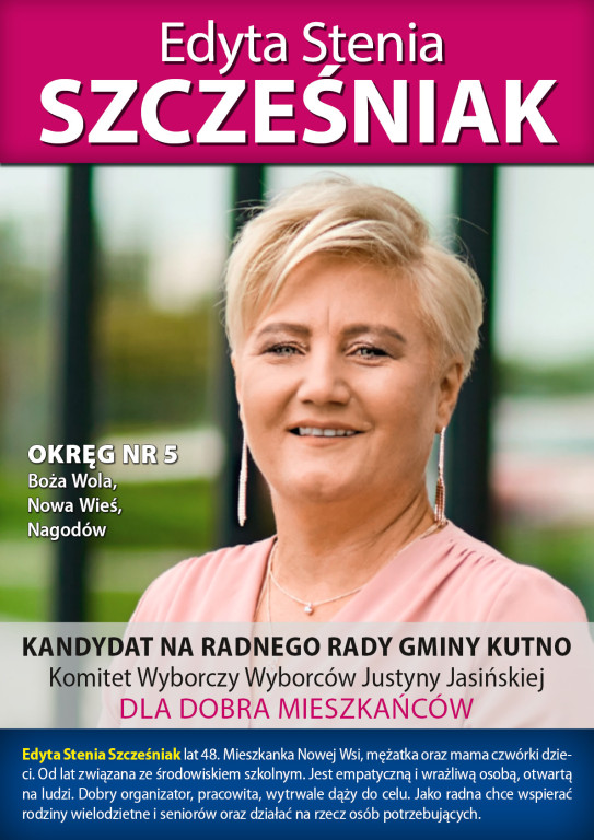 Kandydaci KWW Justyny Jasińskiej