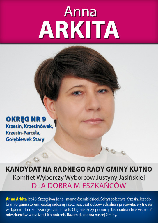 Kandydaci KWW Justyny Jasińskiej