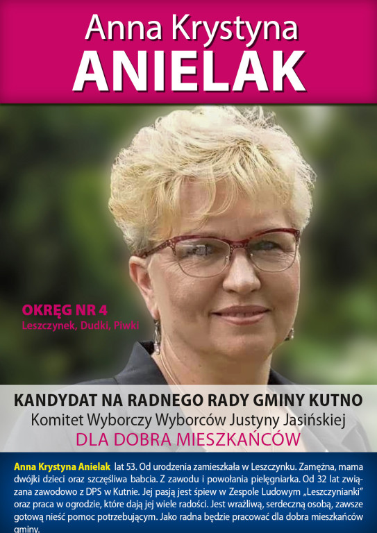 Kandydaci KWW Justyny Jasińskiej