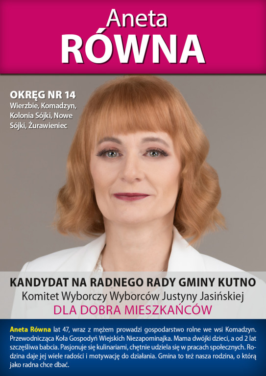 Kandydaci KWW Justyny Jasińskiej