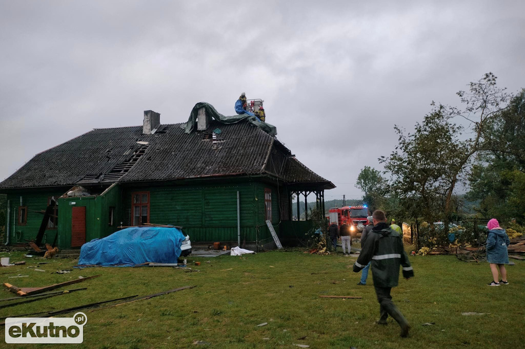 Wichury i opady w Łódzkiem