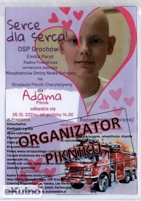 Piknik charytatywny dla Adama