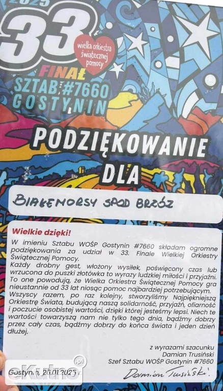 Morsowanie dla Wielkiej Orkiestry Świątecznej Pomocy