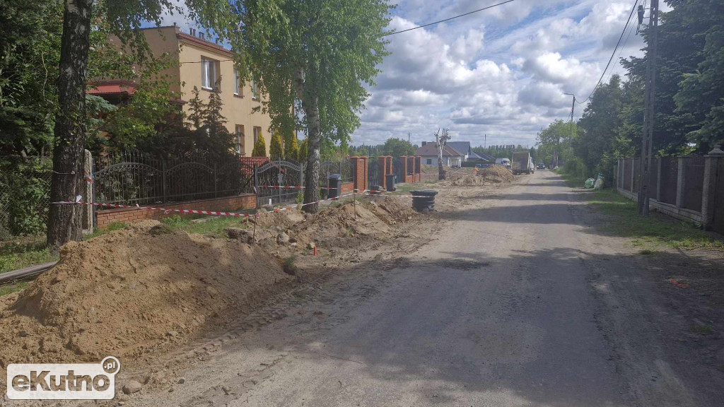 Ulica Kosmonautów w budowie