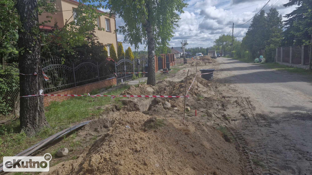 Ulica Kosmonautów w budowie